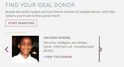 可支持Donor童年或成年照片查看，多达500位捐赠者可供筛选